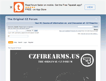 Tablet Screenshot of czfirearms.us